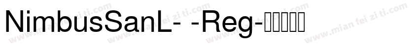 NimbusSanL- -Reg字体转换